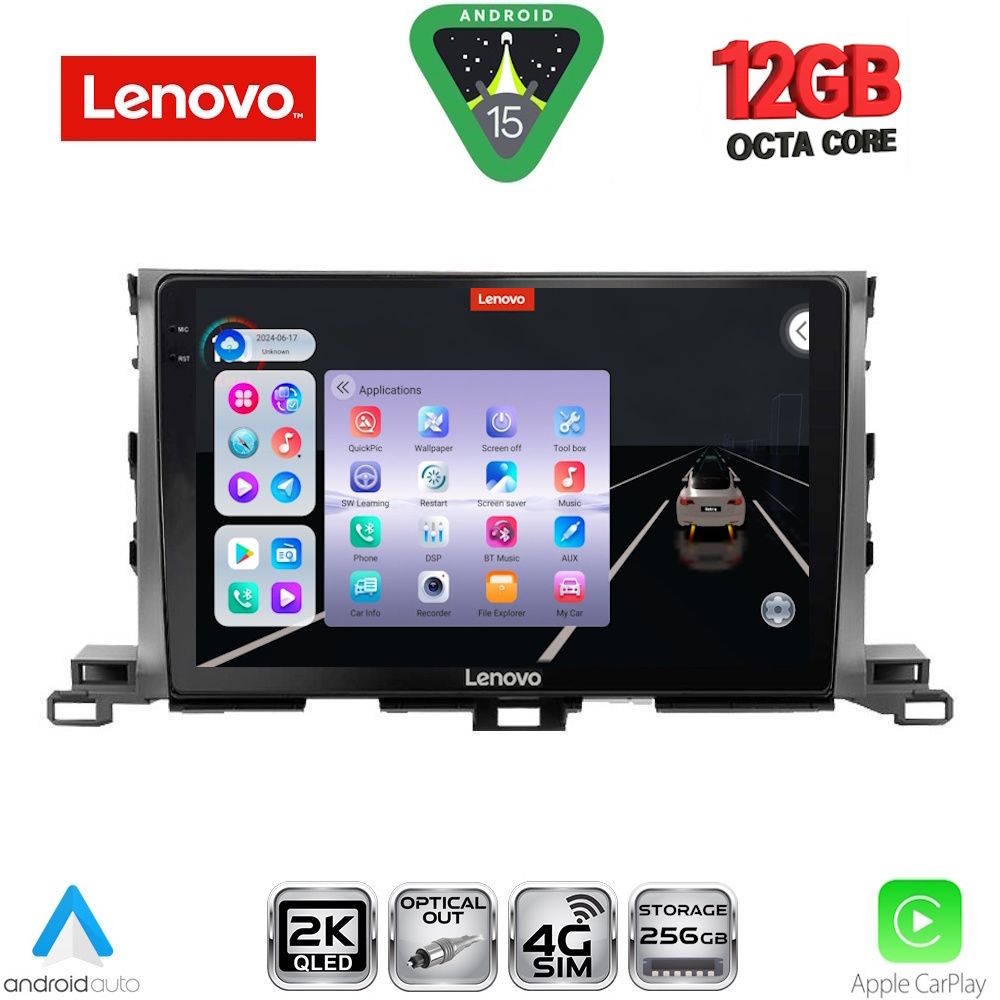 SSZ12700_15 LENOVO SSZ 12700_CPA (10inc) MULTIMEDIA TABLET for TOYOTA HIGHLANDER mod. 2014-2019 - Image 1