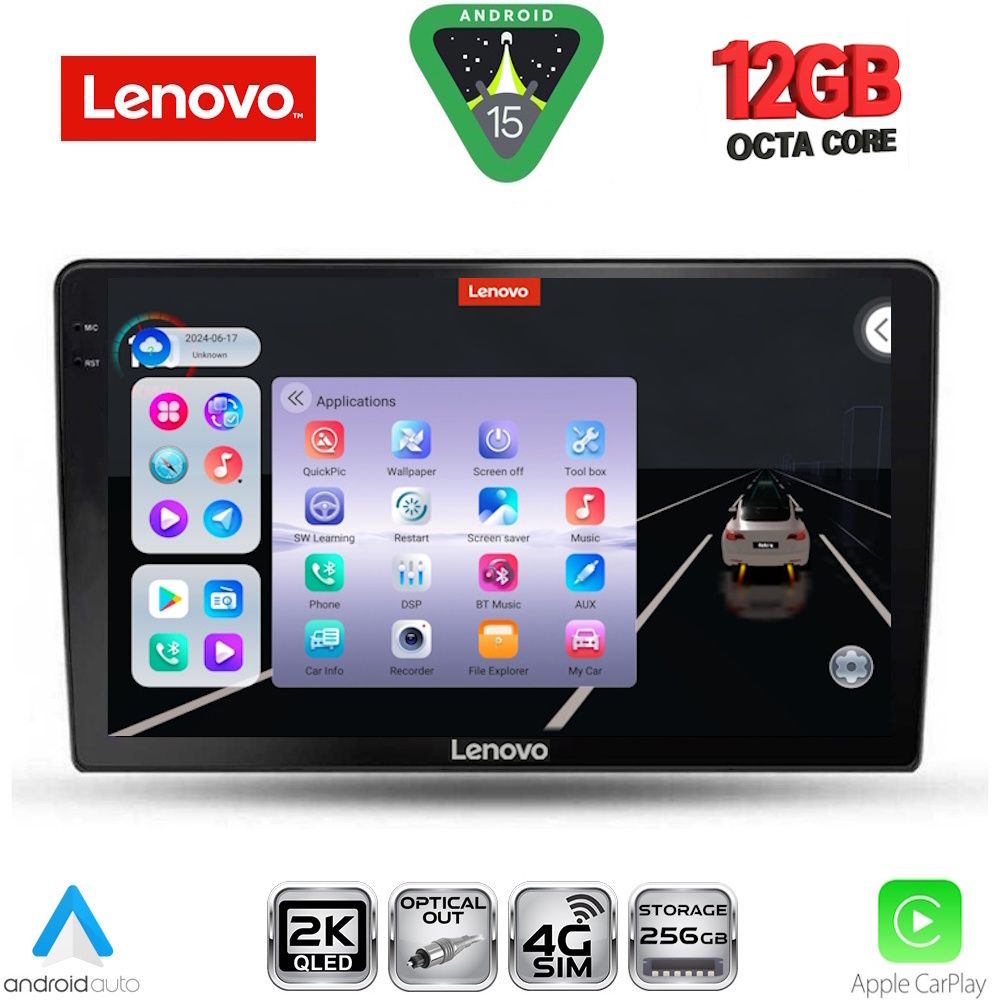SSZ12702_15 LENOVO SSZ 12702_CPA (9inc) MULTIMEDIA TABLET for TOYOTA AURIS mod. 2007-2012 - Image 1