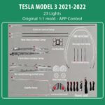 DIQ AMBIENT TESLA MODEL 3 mod.2021> (Digital iQ Ambient Light for Tesla Model 3 mod. 2021-2025 with 23 Lights)