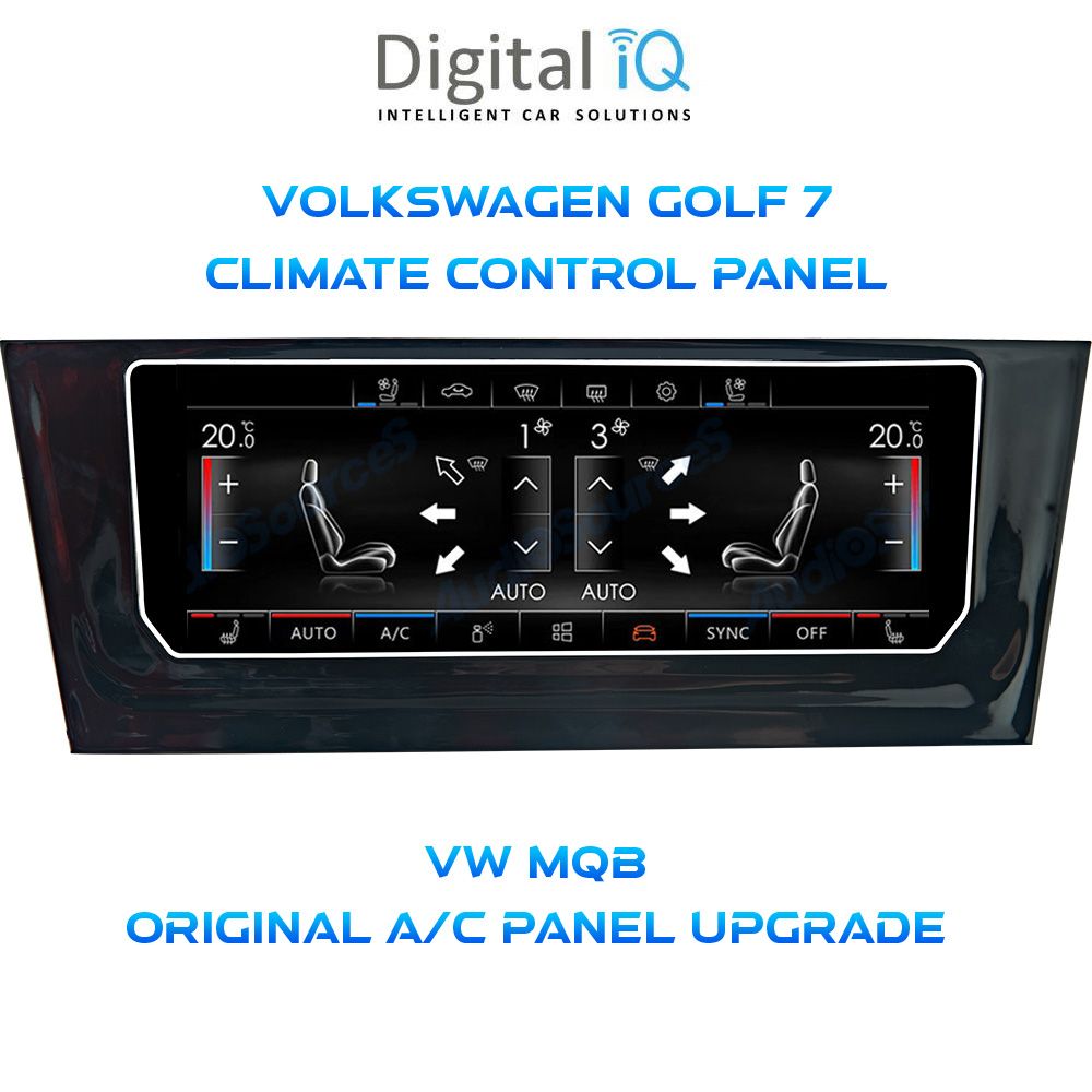 VW_Golf_7_CL_PANEL_001 DIGITAL IQ CCP 747_CP (6.9") (MQB) CLIMATE CONTROL PANEL for VW GOLF 7 mod. 2013-2020 - Image 1