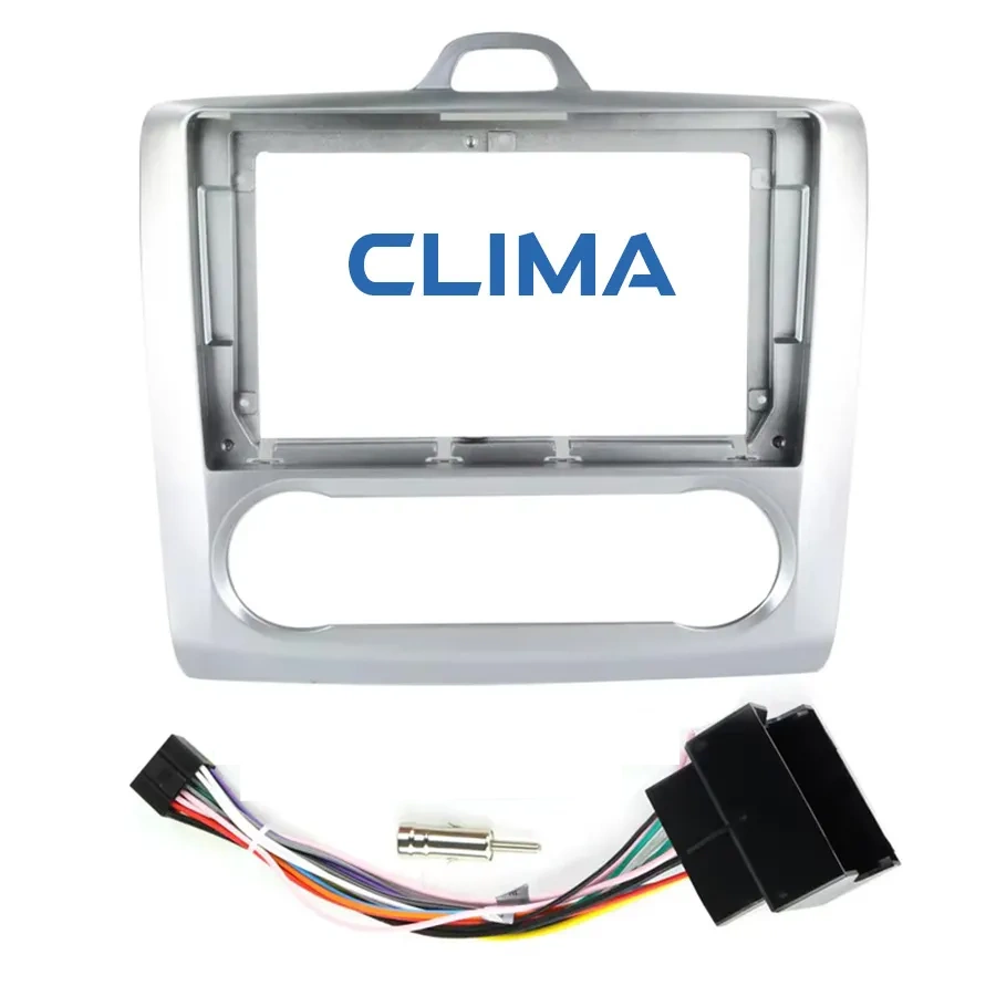 cr156sil-clima DIQ CR156 SILVER (FRAME 9" for FORD FOCUS mod. 2005-2012 with CLIMA) - Image 1