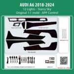 DIQ AMBIENT AUDI A6 HC-AD18M8 STARRY SKY (Digital iQ Ambient Light for Audi A6 mod. 2018-2024 with 12 Lights, Starry Sky)