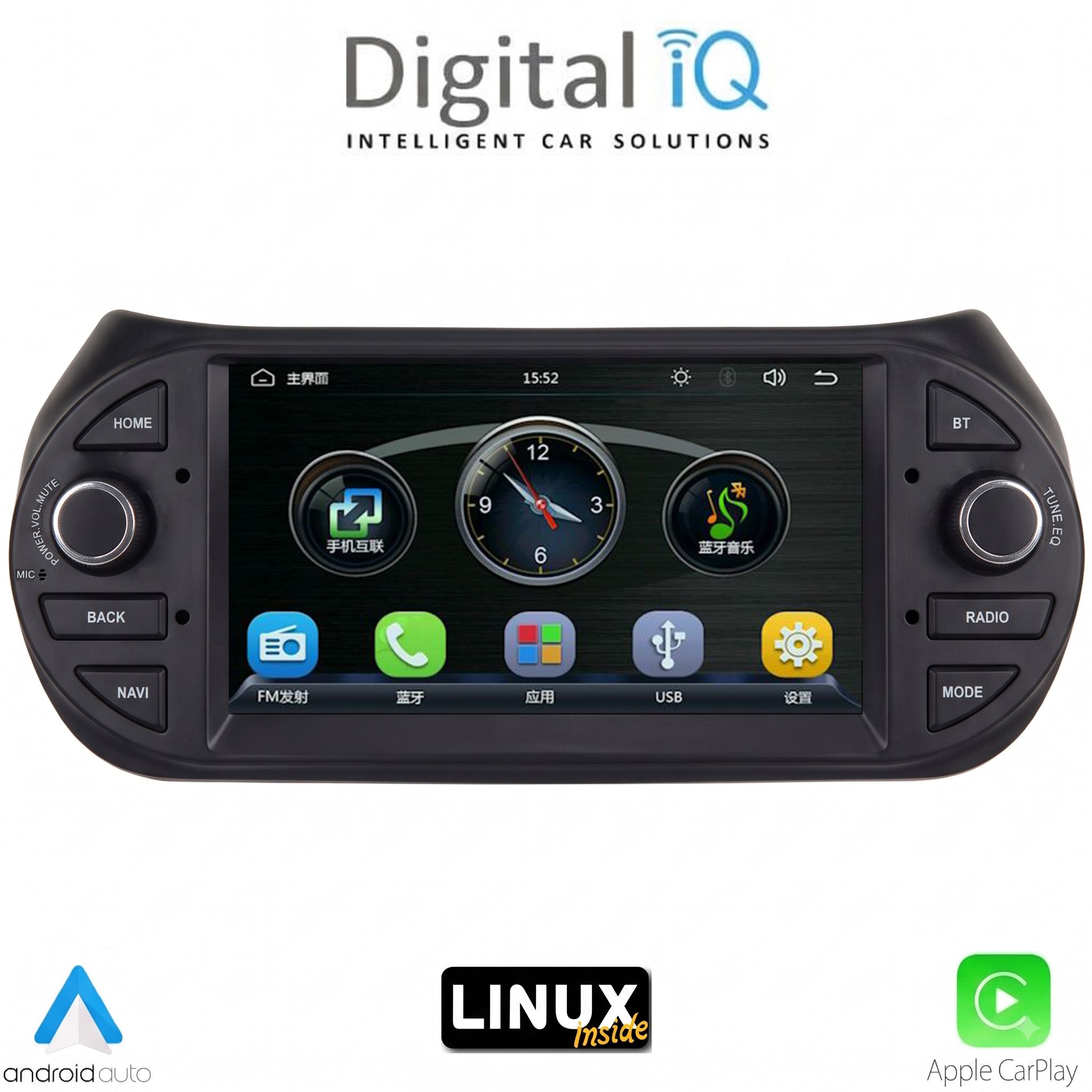 BLA092LX-1 DIGITAL IQ BLA 092_CPA (7" DECK) MULTIMEDIA LINUX SYSTEM for CT NEMO – FT FIORINO-QUBO – PG BIPPER mod. 2008-2018 - Image 1