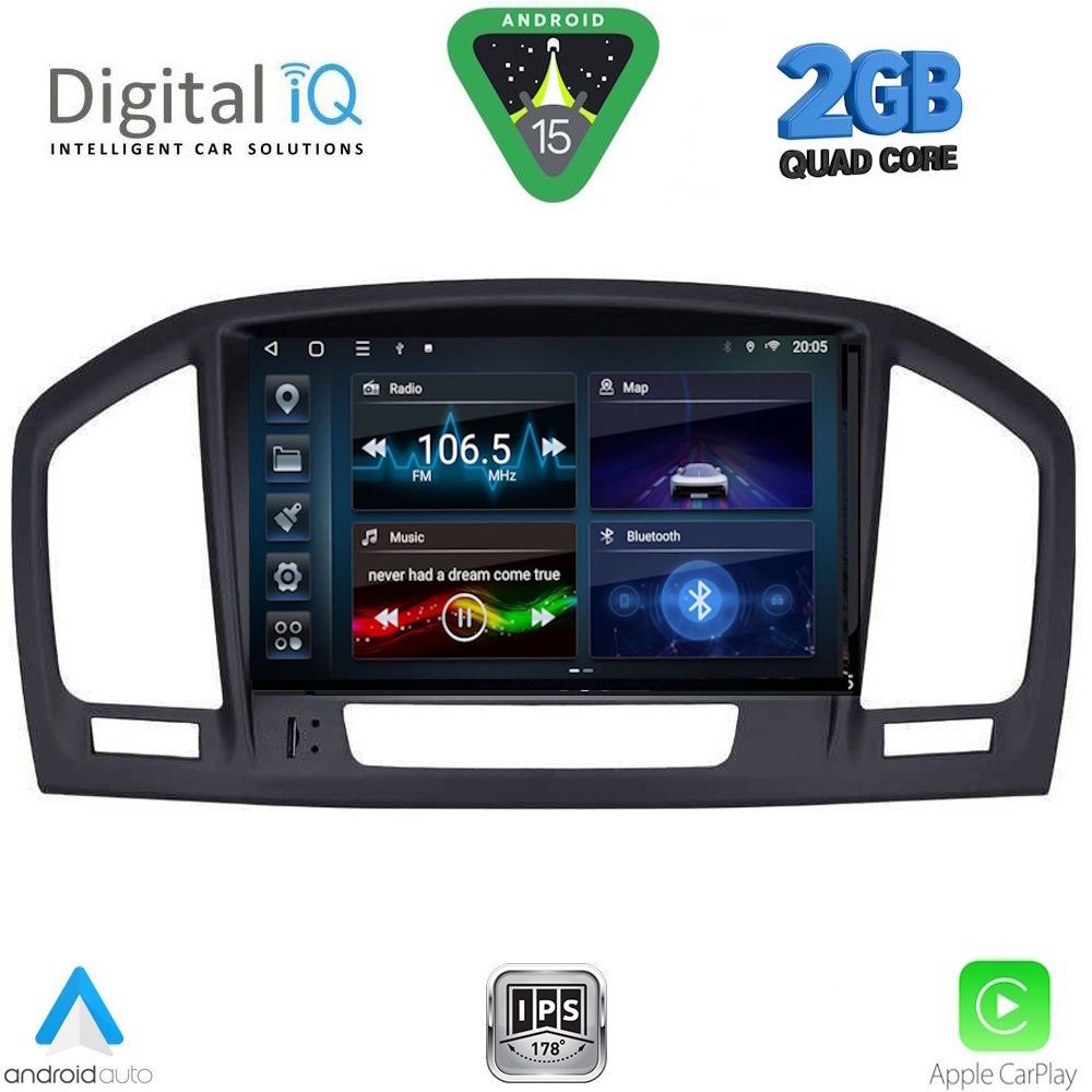 BLD214-15-3 DIGITAL IQ BLD 214BL_CPA (8" DECK) MULTIMEDIA SYSTEM for OPEL INSIGNIA mod. 2008-2013 - Image 1