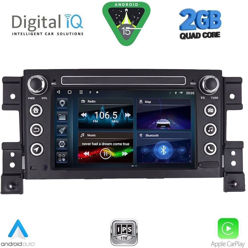 BLD254-15-1-1 DIGITAL IQ BLD 254_CPA (7" DECK) MULTIMEDIA for SUZUKI GRAND VITARA mod. 2005-2015 - Image 1