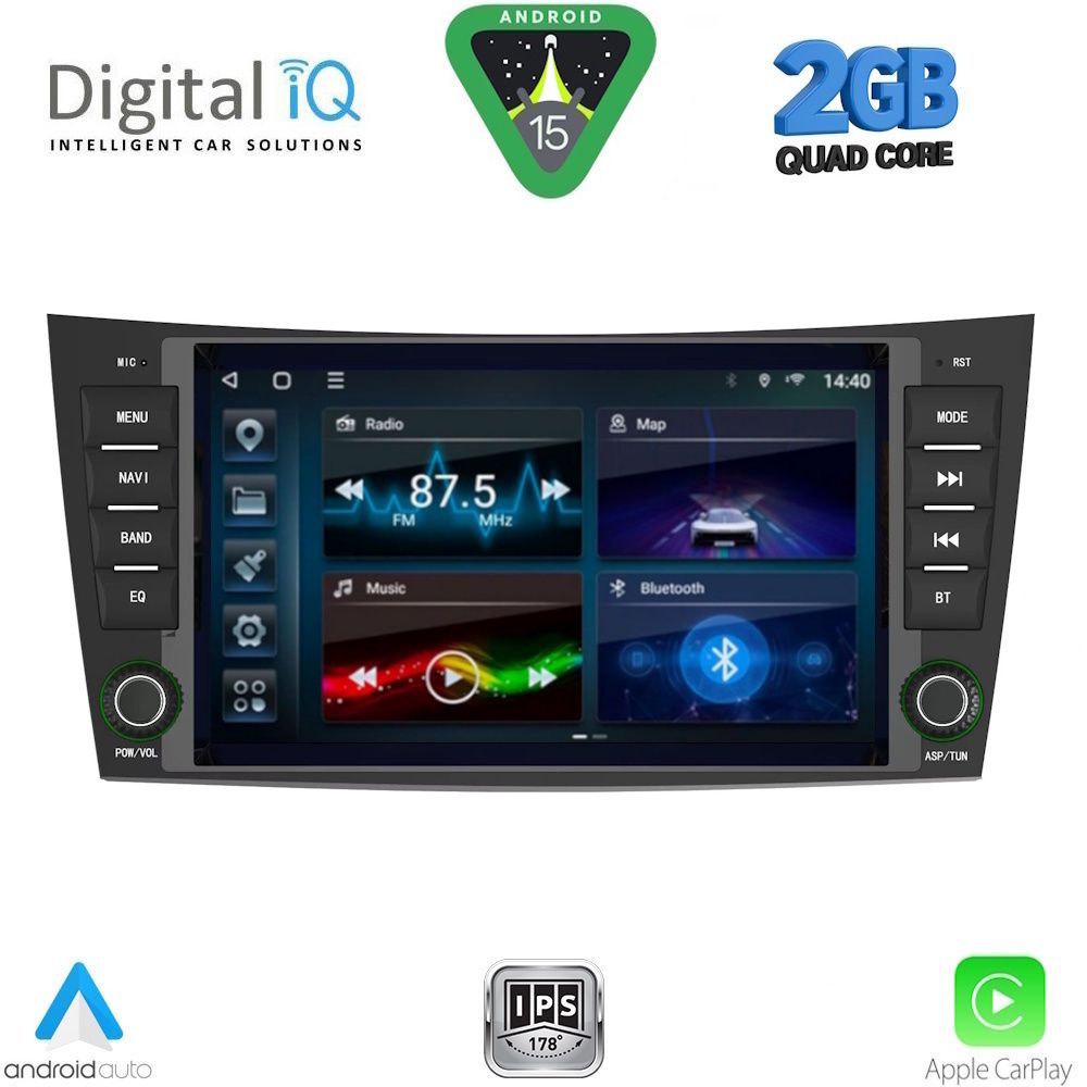 BLD290-15 DIGITAL IQ BLD 290_CPA (8″ DECK) MULTIMEDIA for MERCEDES E (W211) – CLS (W219) mod. 2003-2009 - Image 1