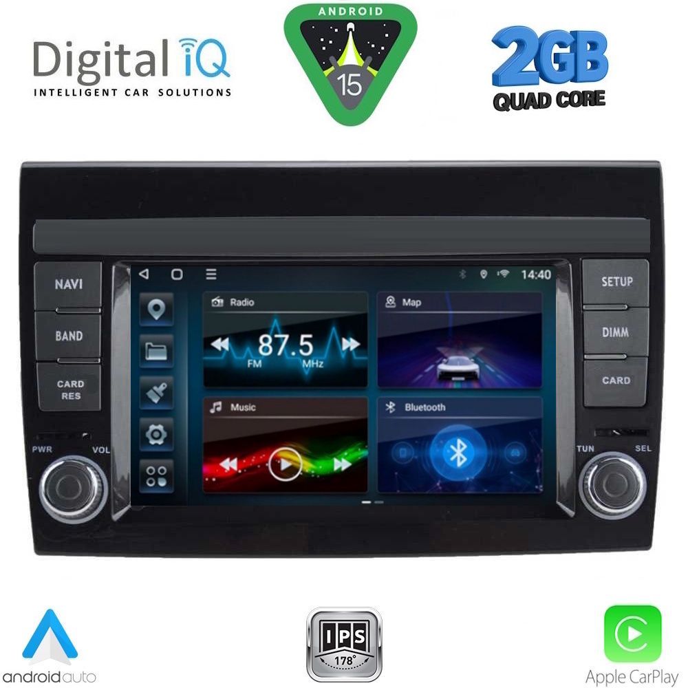 BLD297-15 DIGITAL IQ BLD 297_CPA (7" DECK) MULTIMEDIA SYSTEM for FIAT BRAVO mod. 2007-2019 - Image 1