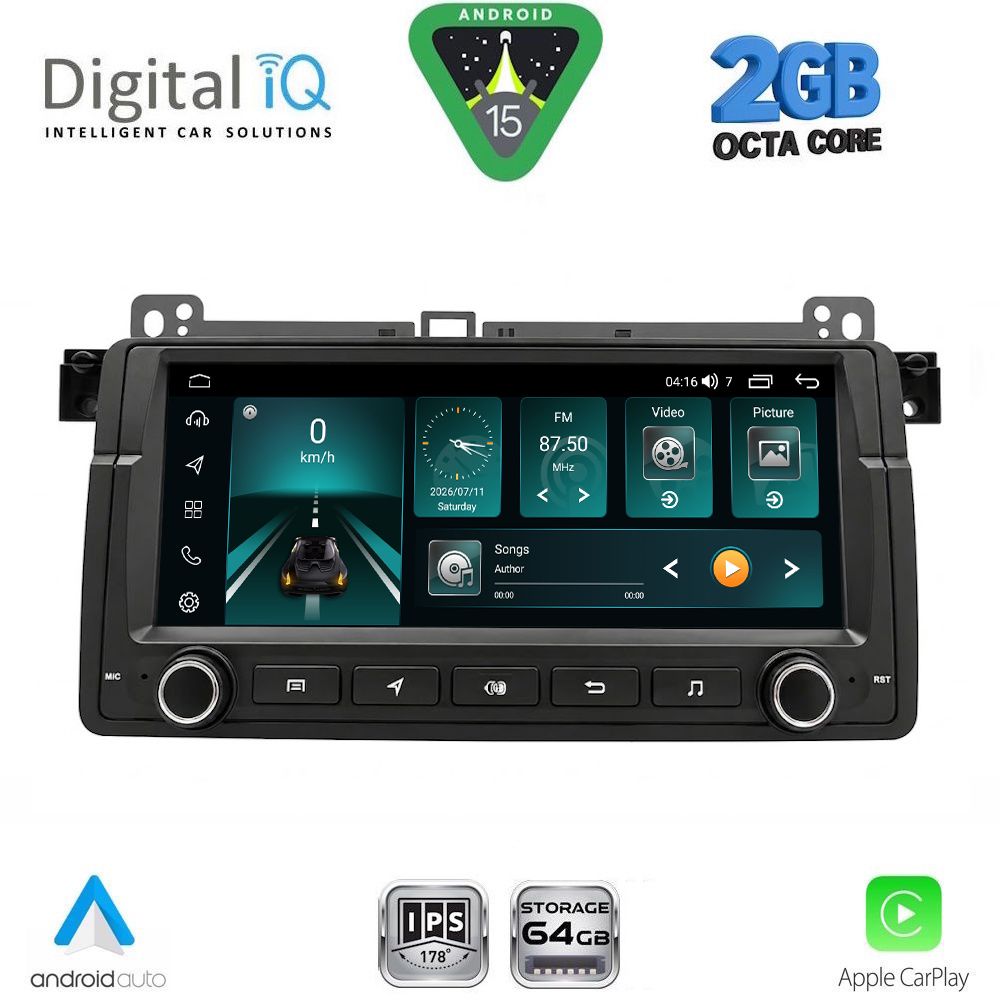BLE353-15-1 DIGITAL IQ BLE 353_CPA (7" DECK) MULTIMEDIA SYSTEM for BMW E46 mod. 1998-2005 - Image 1