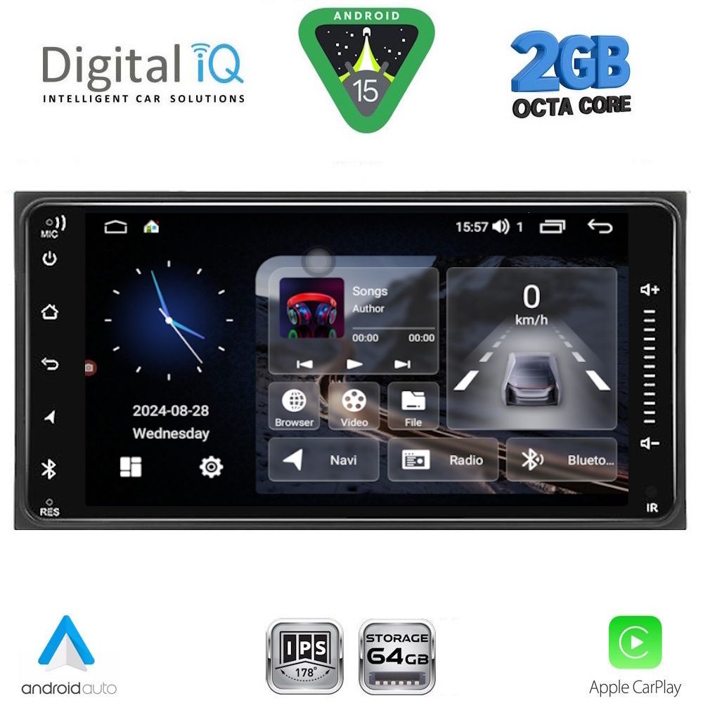 BLE362-15 DIGITAL IQ BLE 362_CPA (6.5” DECK) MULTIMEDIA SYSTEM for TOYOTA ALL (200mm) - Image 1