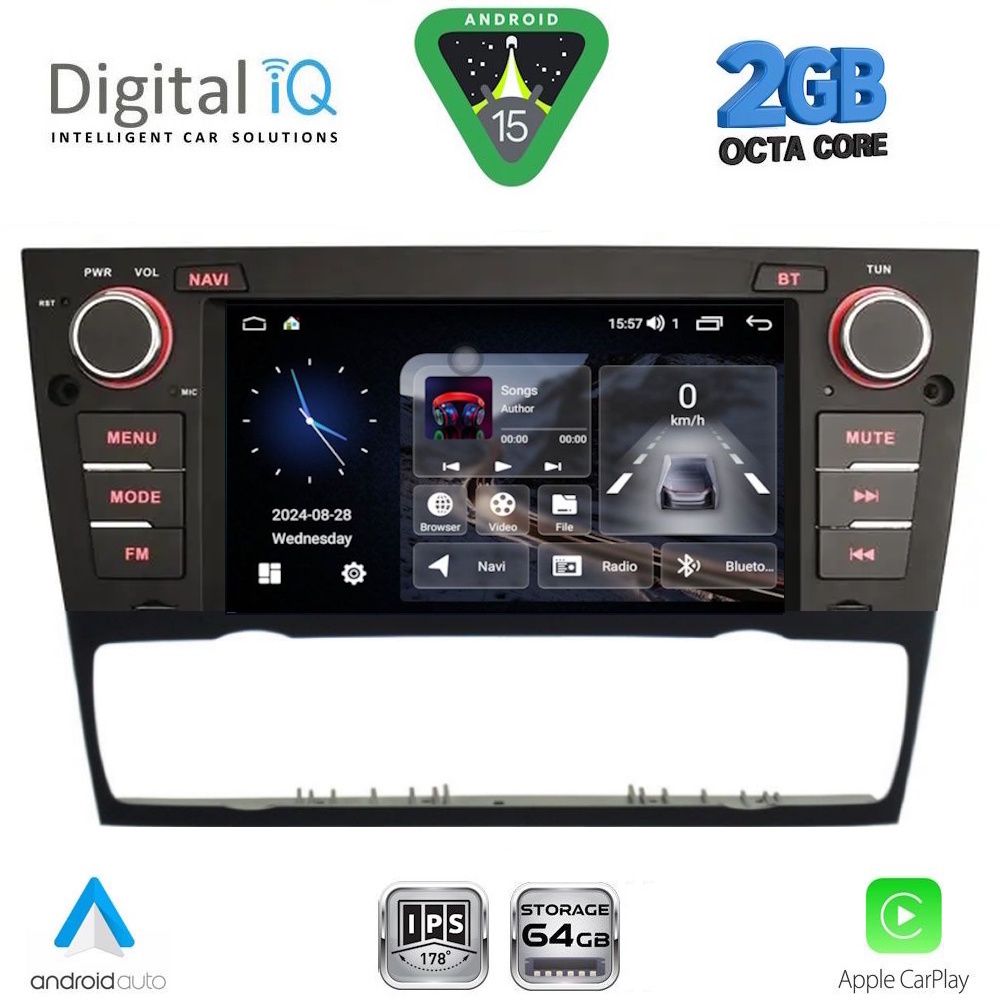 BLE395-15 DIGITAL IQ BLE 395_CPA (7" DECK) MULTIMEDIA SYSTEM for BMW S.3 (E90-91-92-93) mod. 2005-2012 - Image 1