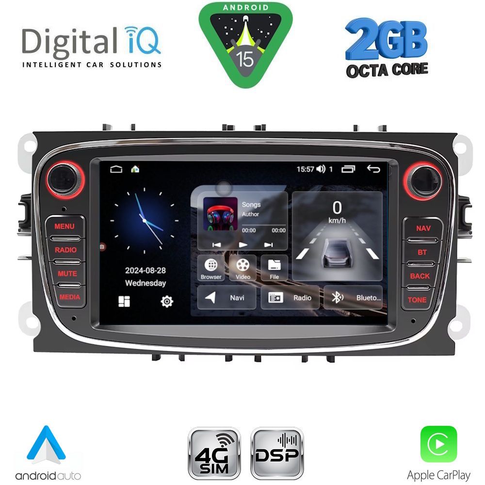 BLF303BL_15 DIGITAL IQ BLF 303BL_CPA (7" DECK) MULTIMEDIA SYSTEM for FORD mod. 2007-2011 - Image 1