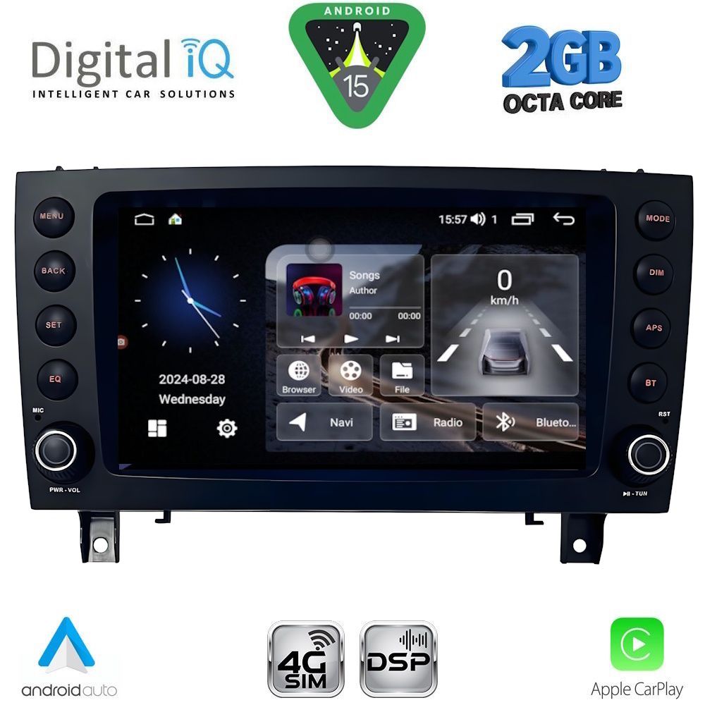 BLF396-15 DIGITAL IQ BLF 396_CPA (8" DECK) MULTIMEDIA SYSTEM for MERCEDES SLK (R171) mod. 2004-2010 - Image 1