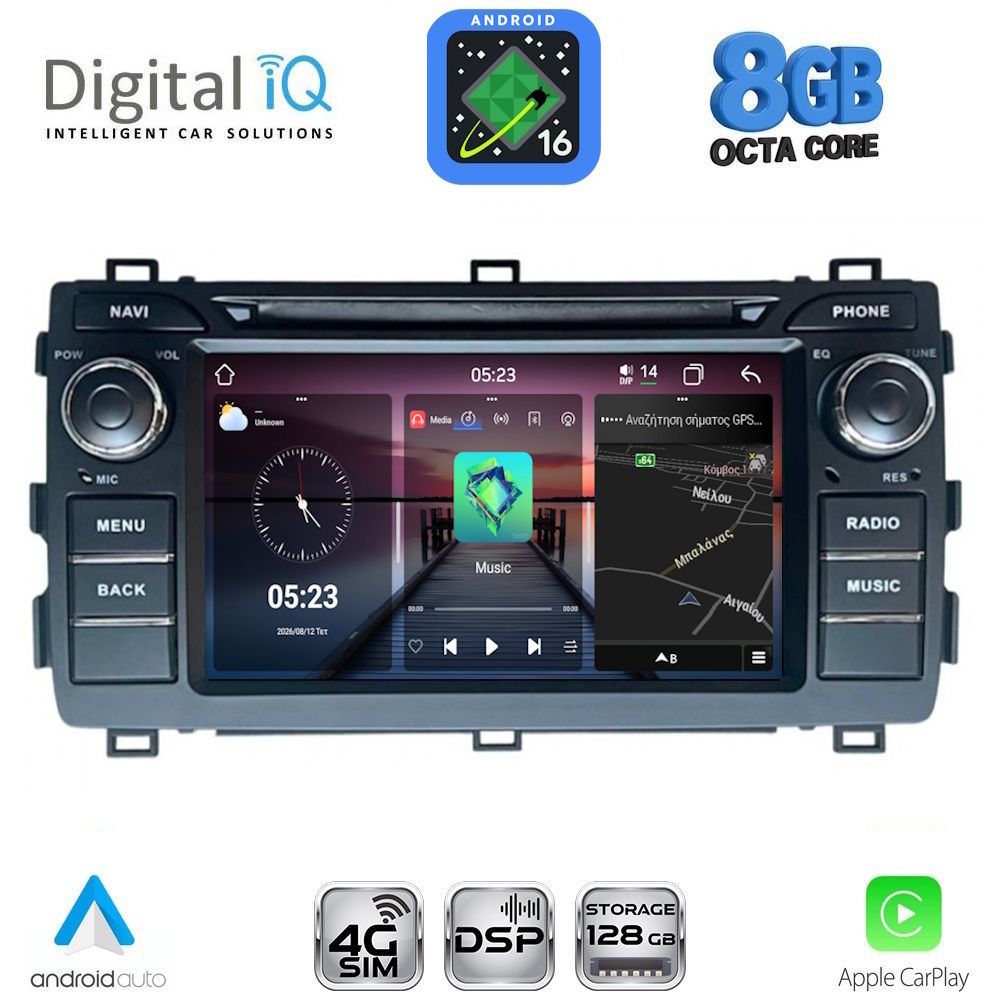 BLM508-16 DIGITAL IQ BLM 508_CPA (7" DECK) MULTIMEDIA OEM for TOYOTA AURIS mod. 2012-2015 - Image 1
