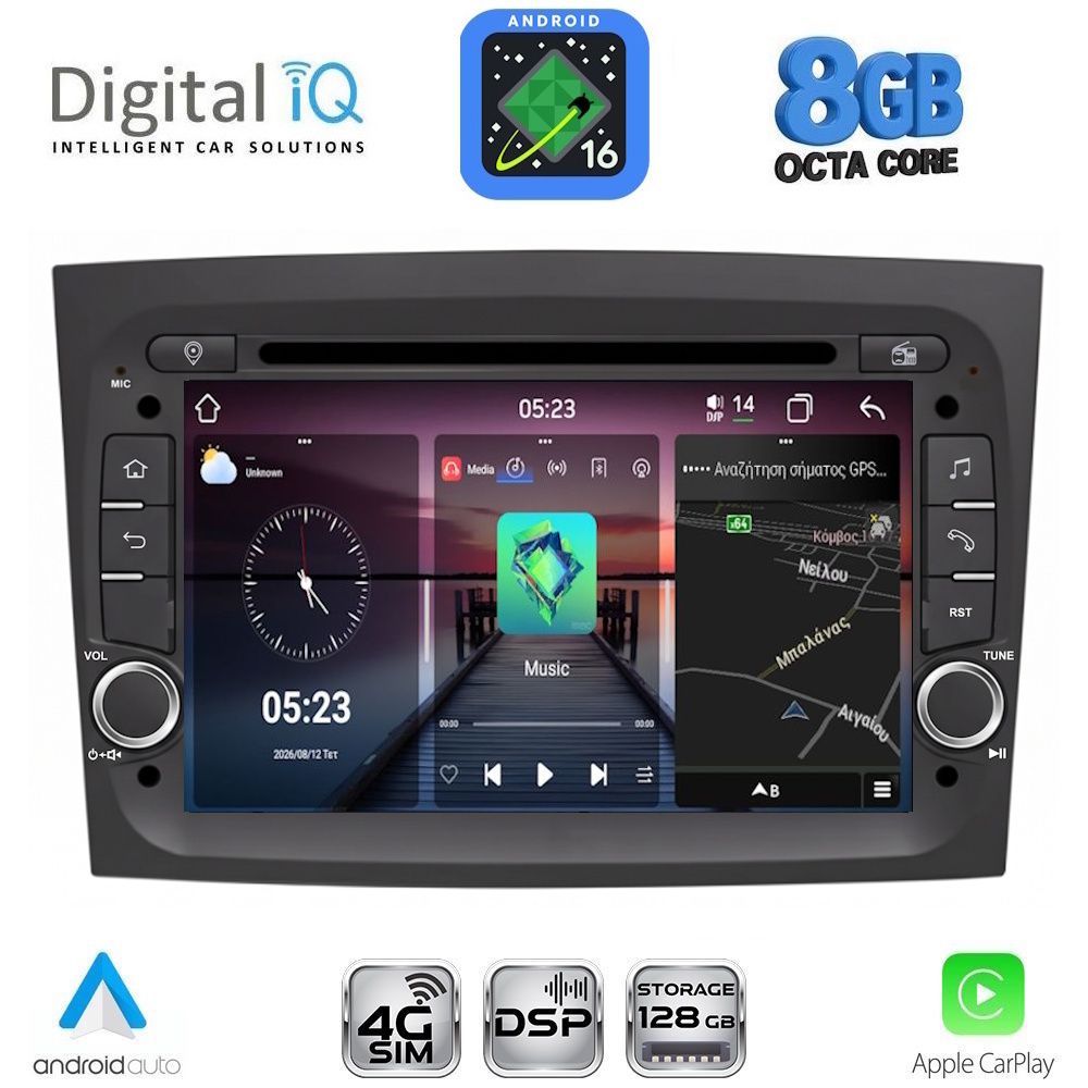 BLM538-16-1 DIGITAL IQ BLM 538_CPA (7" DECK) MULTIMEDIA SYSTEM for FIAT DOBLO mod. 2015-2022 - Image 1