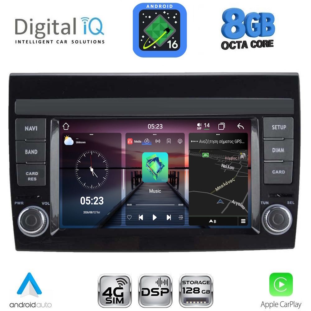 BLM597-16 DIGITAL IQ BLM 597_CPA (7" DECK) MULTIMEDIA OEM for FIAT BRAVO mod. 2007-2019 - Image 1