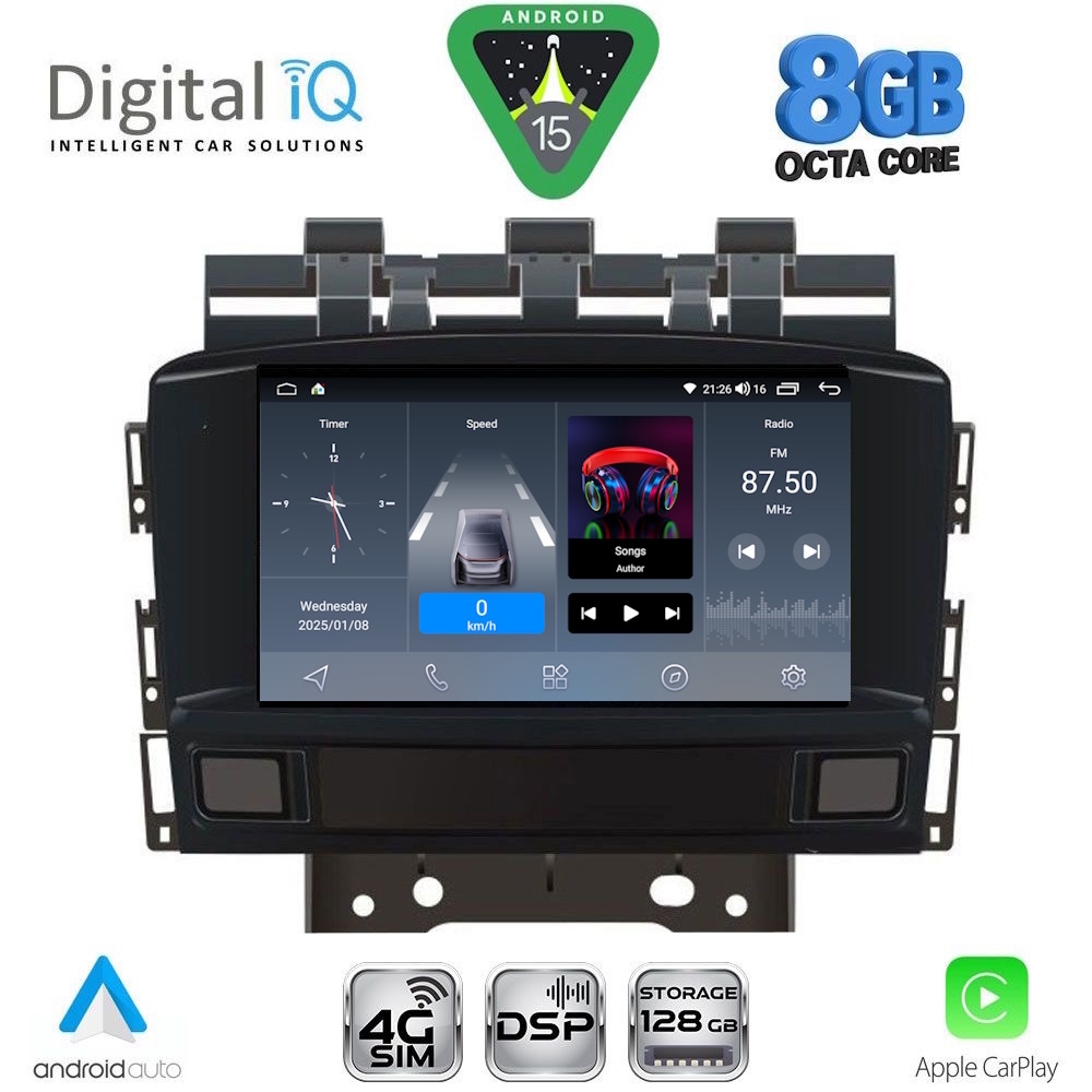 BLM772-15 DIGITAL IQ BLM 772_CPA (7" DECK) MULTIMEDIA OEM for OPEL ASTRA J mod. 2010-2016 - Image 1