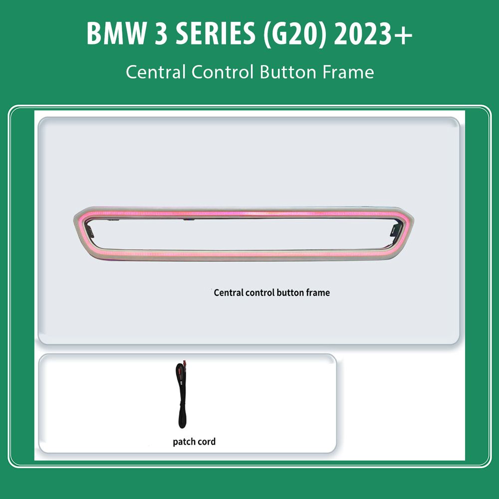 BMW_G20_2023_buttons_frame_01 DIQ AMBIENT BMW S.3 (G20) FRAME (Digital iQ Co-Pilot Trim for BMW Series 3 mod. 2023+ FACELIFT, Buttons Frame) - Image 1