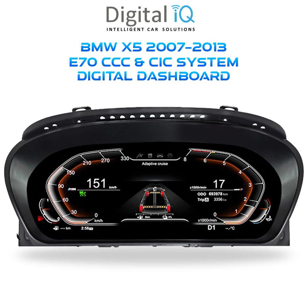 BMW_X5_E70_Digital_Dashboard_01 DIGITAL IQ DDD 976_DC (12.3in) DIGITAL INSTRUMENT CLUSTER for BMW X5 (E70) mod. 2007-2013 with CCC-CIC - Image 1