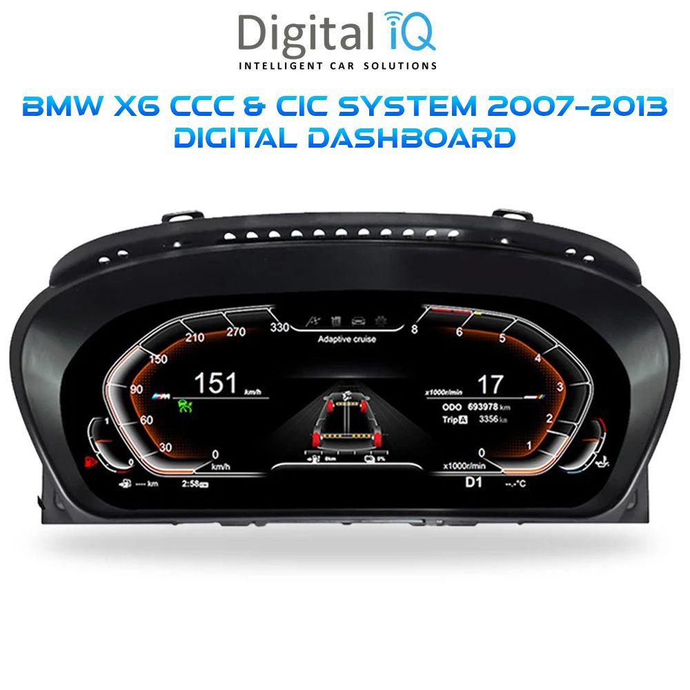 BMW_X6_2007-13_Digital_Dashboard_DDD977_01 DIGITAL IQ DDD 977_DC (12.3in) DIGITAL INSTRUMENT CLUSTER for BMW X6 (E71) mod. 2007-2013 with CCC-CIC - Image 1