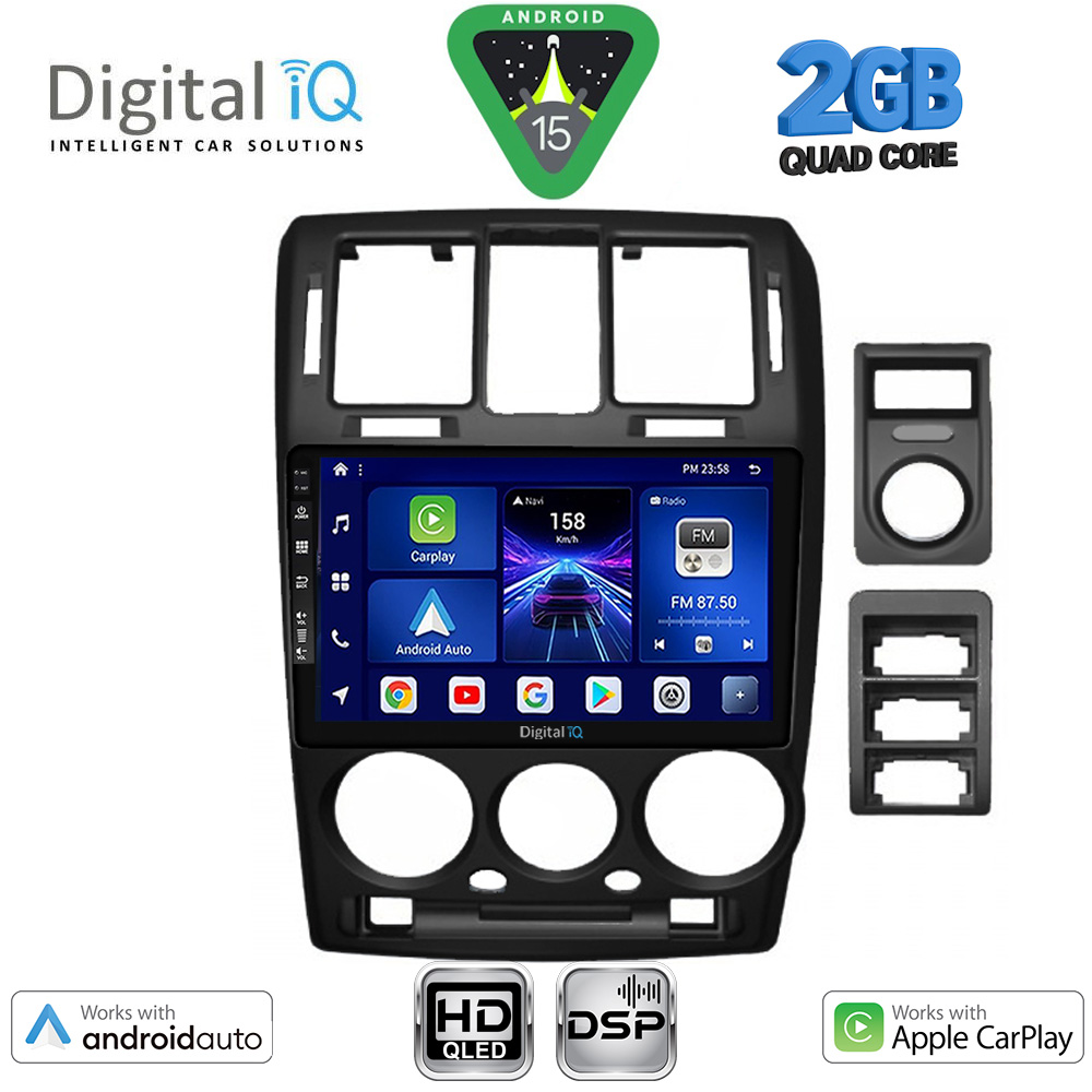 BXC3222ΒL_15 DIGITAL IQ BXC 3222BL_CPAA (9inc) MULTIMEDIA TABLET for HYUNDAI GETZ mod. 2002-2011 (BLACK) - Image 1