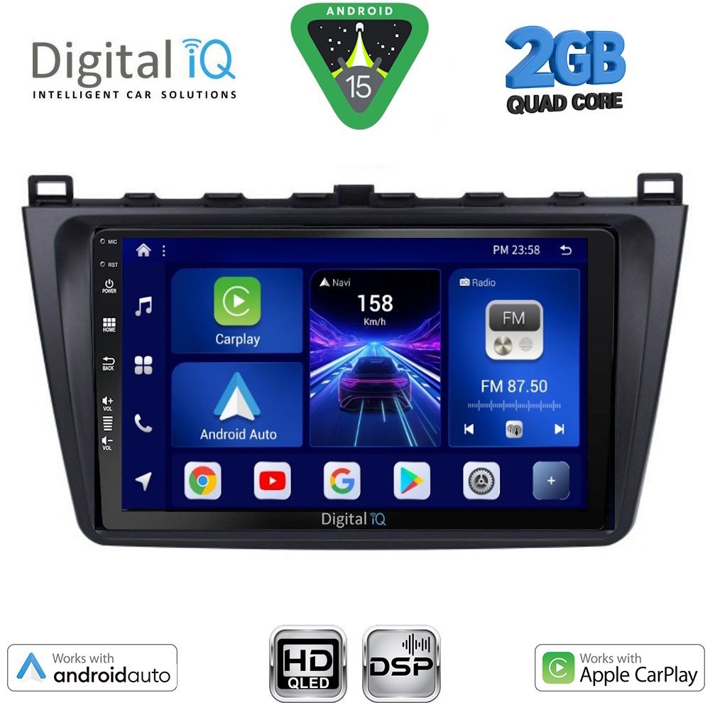 BXC3377_15 DIGITAL IQ BXC 3377_CPAA (9inc) MULTIMEDIA TABLET for MAZDA 6 mod. 2008-2012 - Image 1
