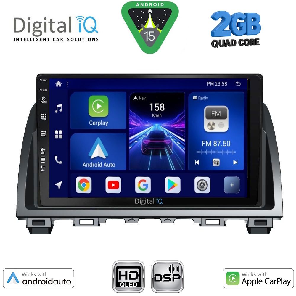 BXC3378_15 DIGITAL IQ BXC 3378_CPAA (9inc) MULTIMEDIA TABLET for MAZDA 6 mod. 2012-2017 - Image 1