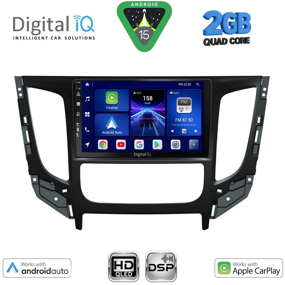 BXC3437CL_15 DIGITAL IQ BXC 3437_CPAA CLIMA (9inc) MULTIMEDIA TABLET for MITSUBISHI L200 mod. 2015-2019 with CLIMA - Image 1
