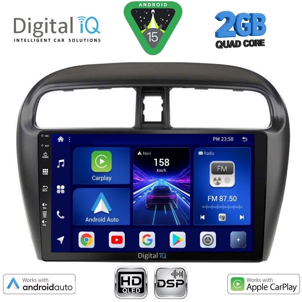 BXC3448_15 DIGITAL IQ BXC 3448_CPAA (9inc) MULTIMEDIA TABLET for MITSUBISHI SPACESTAR mod. 2013-2020 - Image 1