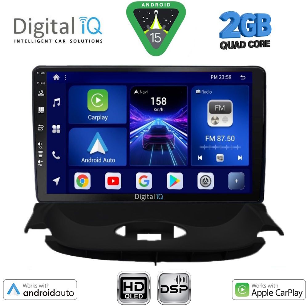 BXC3505_15 DIGITAL IQ BXC 3505_CPAA (9inc) MULTIMEDIA TABLET for PEUGEOT 206 mod. 1998-2006 - Image 1
