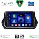 DIGITAL IQ BXC 3509_CPAA (9inc) MULTIMEDIA TABLET for PEUGEOT 208 – 2008 mod. 2021-2026