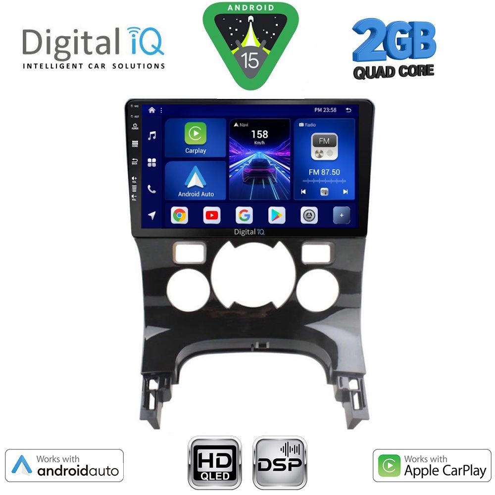 BXC3515CL_15 DIGITAL IQ BXC 3515_CPAA CLIMA (9inc) MULTIMEDIA TABLET for PEUGEOT 3008 mod. 2008-2016 με CLIMA - Image 1