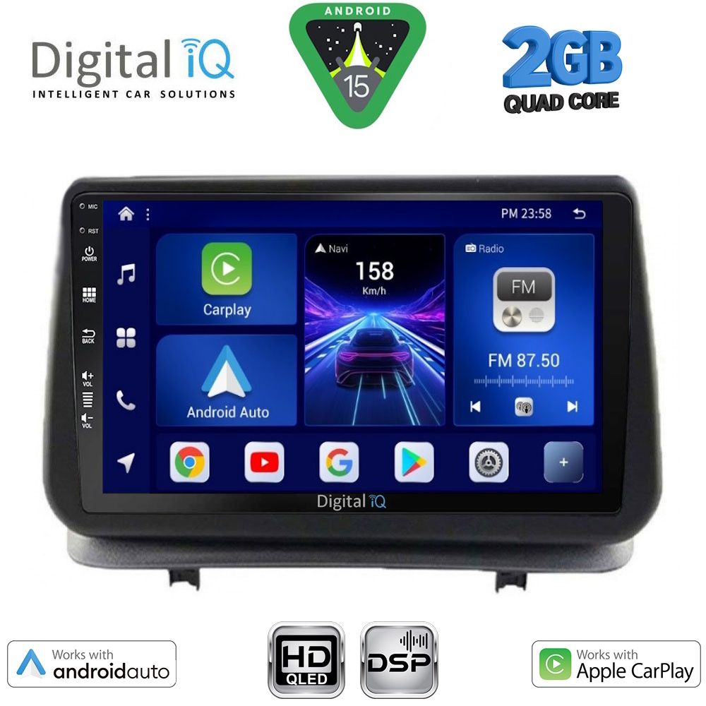 BXC3543_15 DIGITAL IQ BXC 3543_CPAA (9inc) MULTIMEDIA TABLET for RENAULT CLIO mod. 2005-2011 - Image 1
