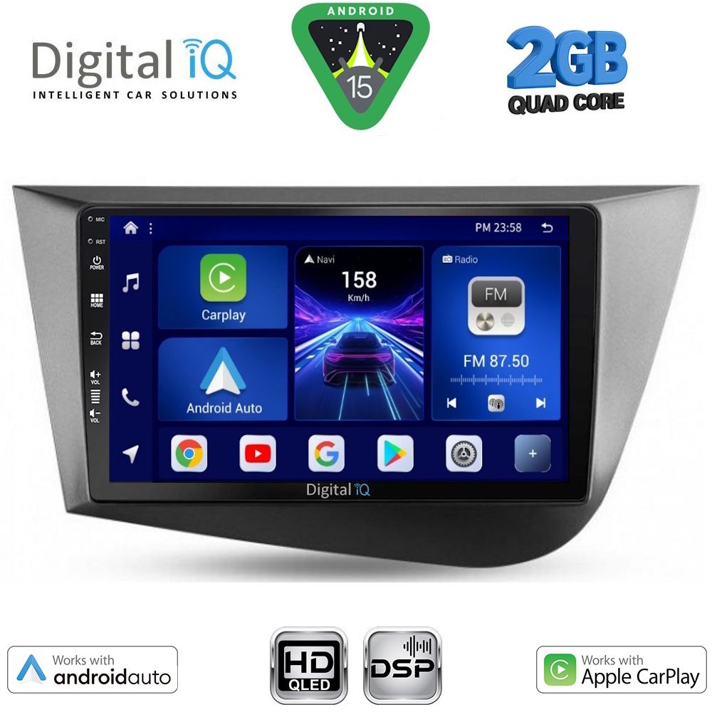 BXC3574_15 DIGITAL IQ BXC 3574_CPAA (9inc) MULTIMEDIA TABLET for SEAT LEON mod. 2005-2012 - Image 1