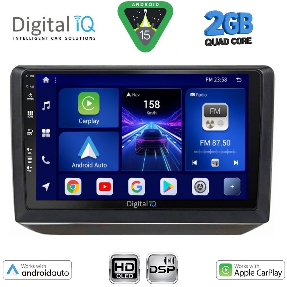 BXC3581_15 DIGITAL IQ BXC 3581_CPAA (10inc) MULTIMEDIA TABLET for SKODA FABIA mod. 2008-2014 - Image 1