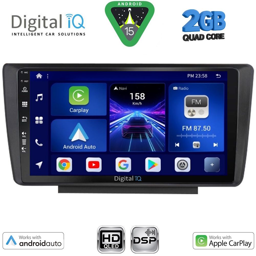 BXC3594_15 DIGITAL IQ BXC 3594_CPAA (9inc) MULTIMEDIA TABLET for SKODA OCTAVIA 5 mod. 2005-2012 - Image 1