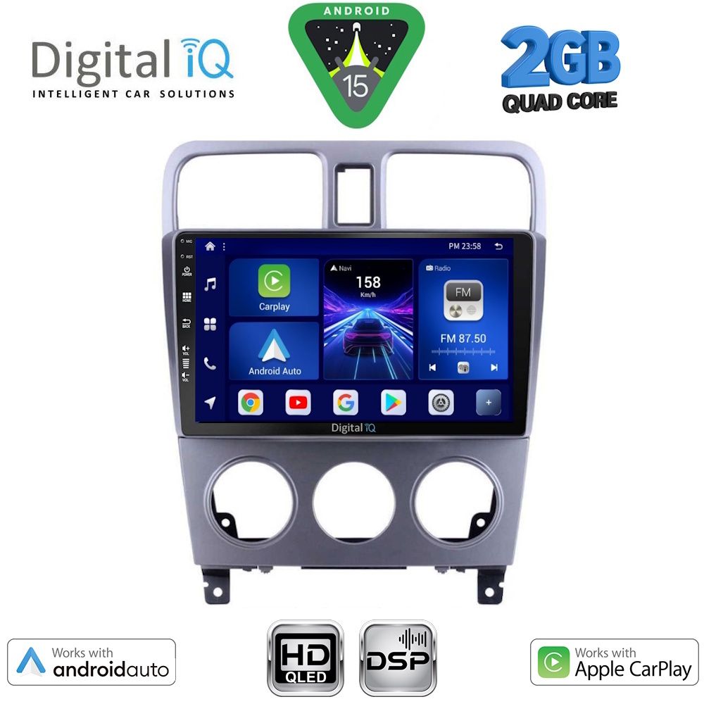 BXC3661_15 DIGITAL IQ BXC 3661_CPAA (9inc) MULTIMEDIA TABLET for SUBARU FORESTER mod. 2002-2008 - Image 1