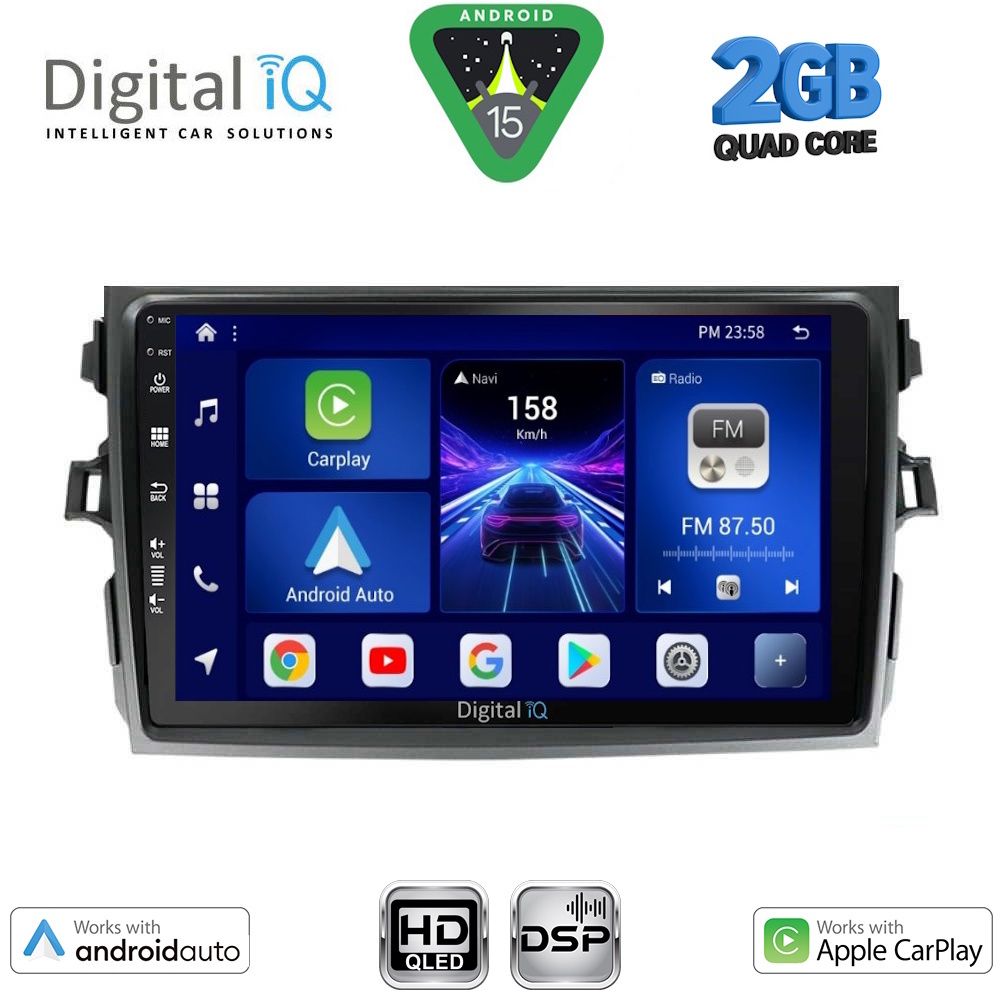 BXC3713_15 DIGITAL IQ BXC 3713_CPAA (9inc) MULTIMEDIA TABLET for TOYOTA COROLLA 4D mod. 2006-2012 - Image 1