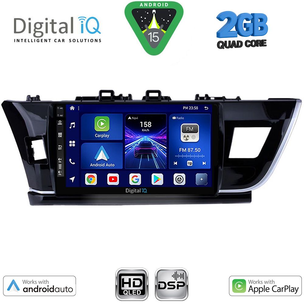 BXC3714BIG_15 DIGITAL IQ BXC 3714BIG_CPAA (10inc) MULTIMEDIA TABLET for TOYOTA COROLLA mod. 2013-2016 - Image 1
