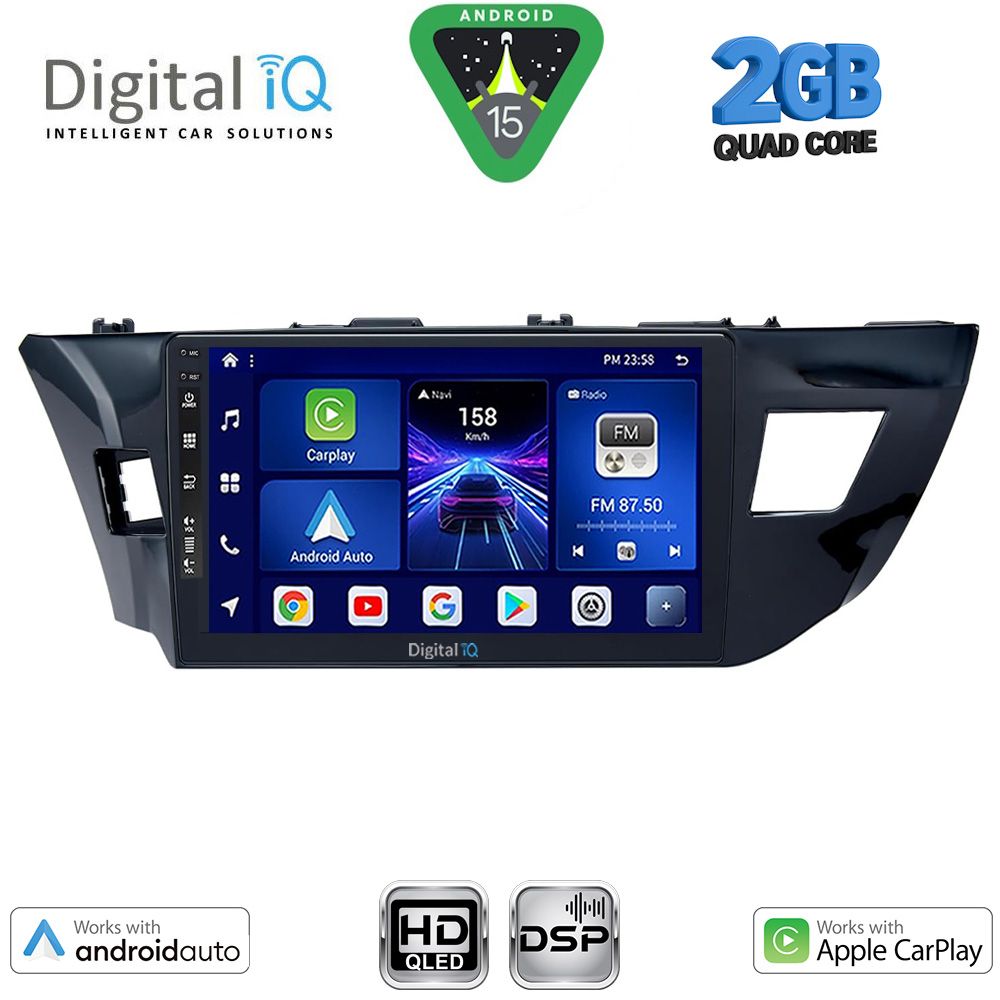 BXC3714MD_15 DIGITAL IQ BXC 3714MD_CPAA (10inc) MULTIMEDIA TABLET for TOYOTA COROLLA mod. 2013-2016 - Image 1