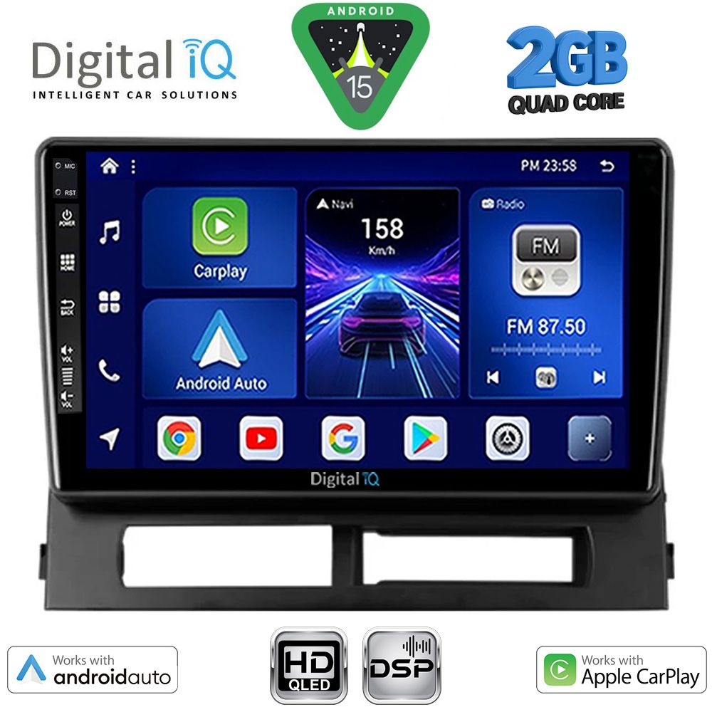 BXC3728DASH_15 DIGITAL IQ BXC 3728DASH_CPAA (9inc) MULTIMEDIA TABLET for TOYOTA PRIUS mod. 2003-2009 (Supports Original Clima-HYBRID) - Image 1