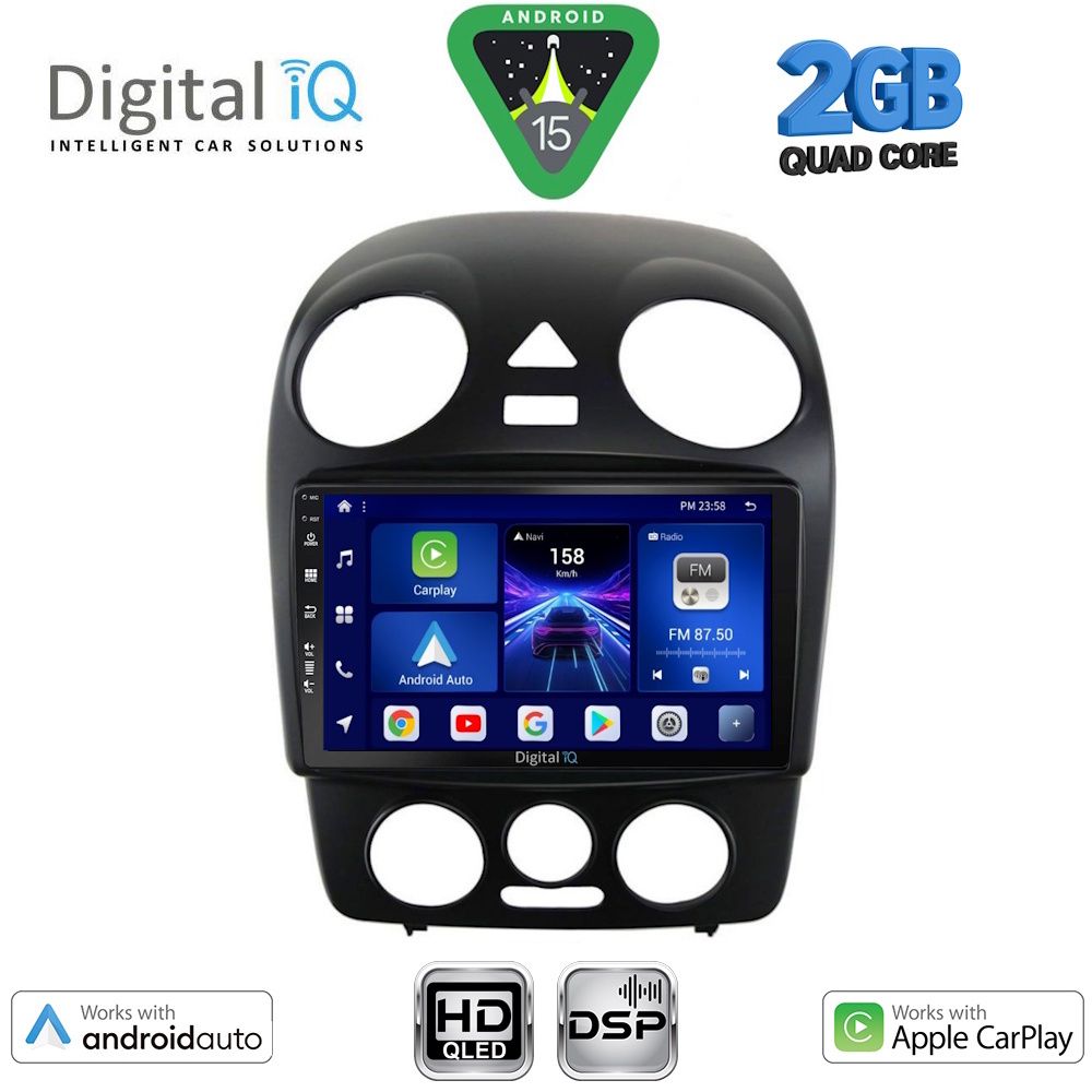 BXC3742_15 DIGITAL IQ BXC 3742_CPAA (9inc) MULTIMEDIA TABLET for VW BEETLE mod. 2004-2011 - Image 1