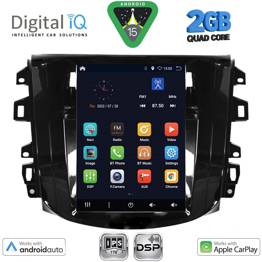 BXC3856_15 DIGITAL IQ BXC 3856_CPAA TESLA STYLE for NISSAN NAVARA mod. 2016-2025 - Image 1