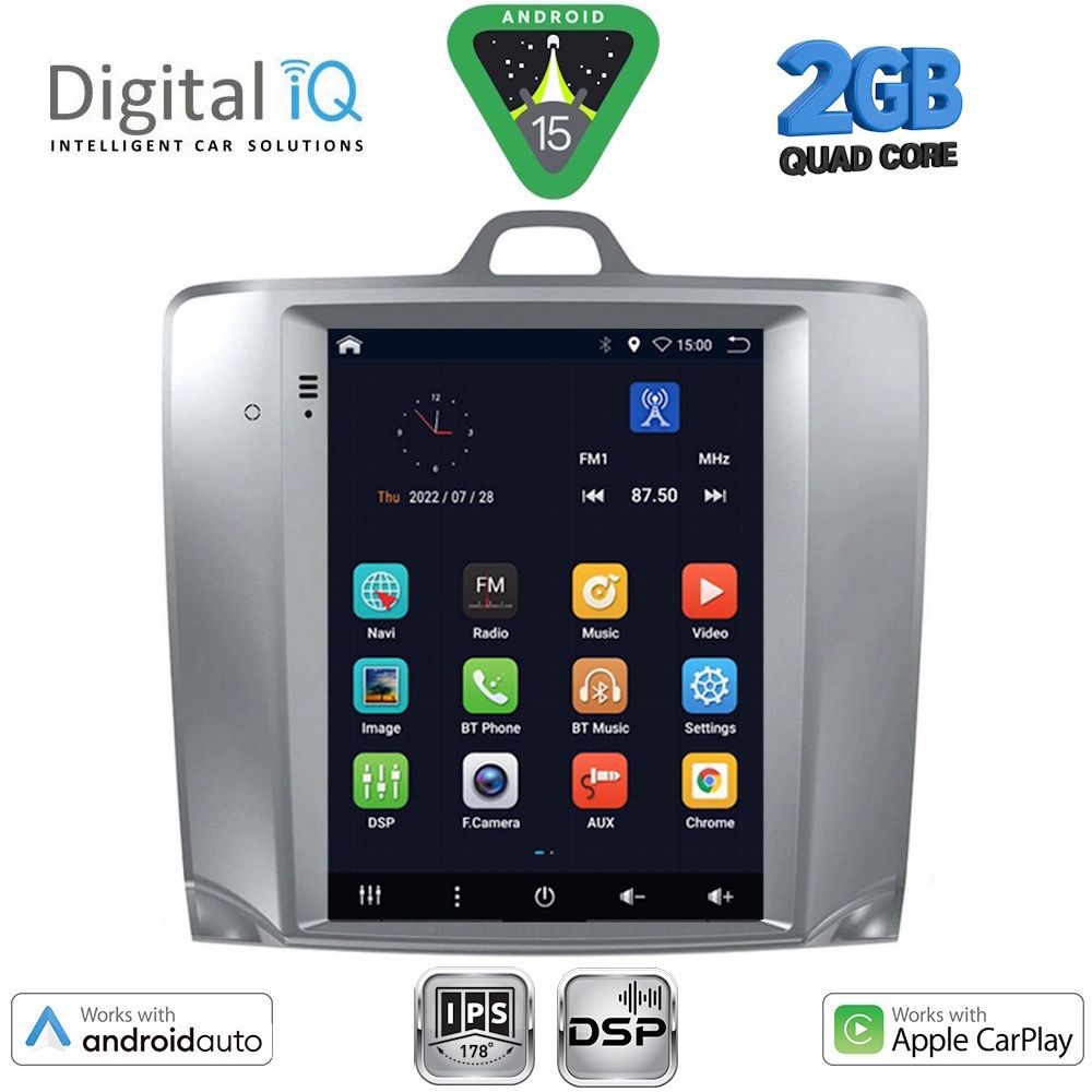BXC3956_15 DIGITAL IQ BXC 3956_CPAA TESLA STYLE for FORD FOCUS mod. 2004-2011 - Image 1