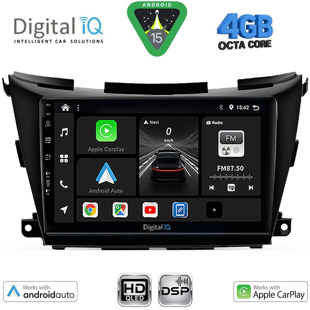 BXF16462B_15 DIGITAL IQ BXF 16462B_CPAA (9inc) MULTIMEDIA TABLET for NISSAN MURANO mod. 2017-2025 - Image 1