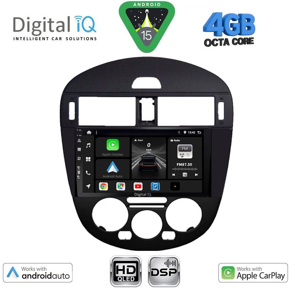 BXF16470AC_15 DIGITAL IQ BXF 16470AC_CPAA (9inc) MULTIMEDIA TABLET for NISSAN PULSAR mod. 2014-2020 with A/C - Image 1