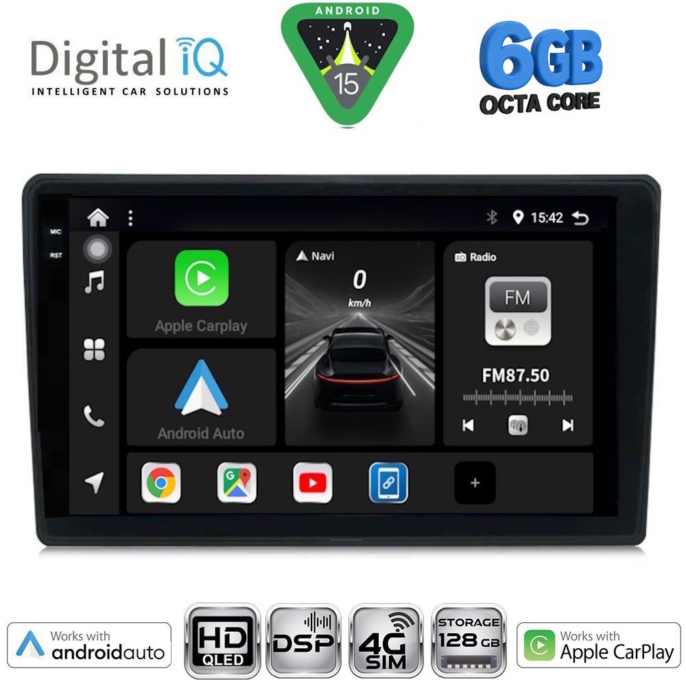 BXF17020-15 DIGITAL IQ BXF 17020_CPAA (9inc) MULTIMEDIA TABLET for ALFA ROMEO 159 – SPIDER – BRERA mod. 2004-2012 - Image 1