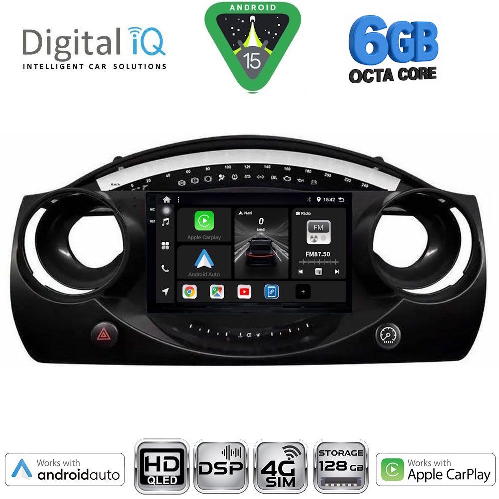 BXF17063-15 DIGITAL IQ BXF 17063_CPAA (9inc) MULTIMEDIA TABLET for MINI COOPER (R50-R52-R53) mod. 2000-2006 - Image 1