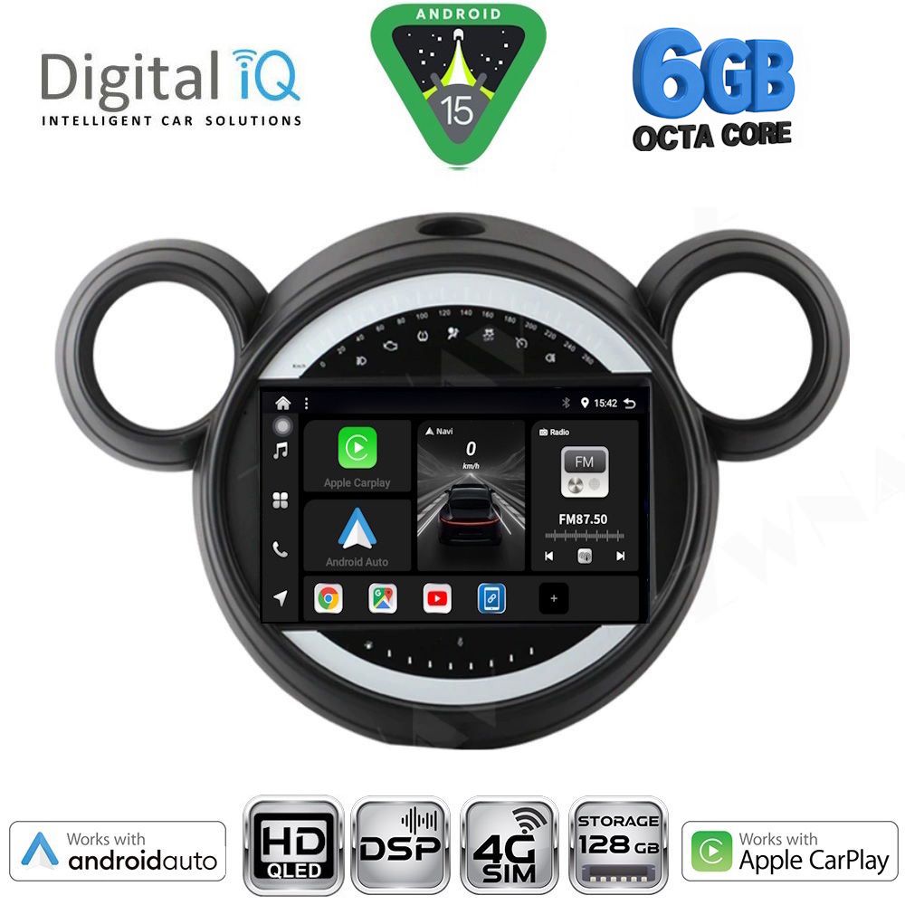 BXF17065-15 DIGITAL IQ BXF 17065_CPAA (9inc) MULTIMEDIA TABLET for MINI COUNTRYMAN (R60) mod. 2010-2016 - PACEMAN (R61) mod. 2013-2016 - Image 1