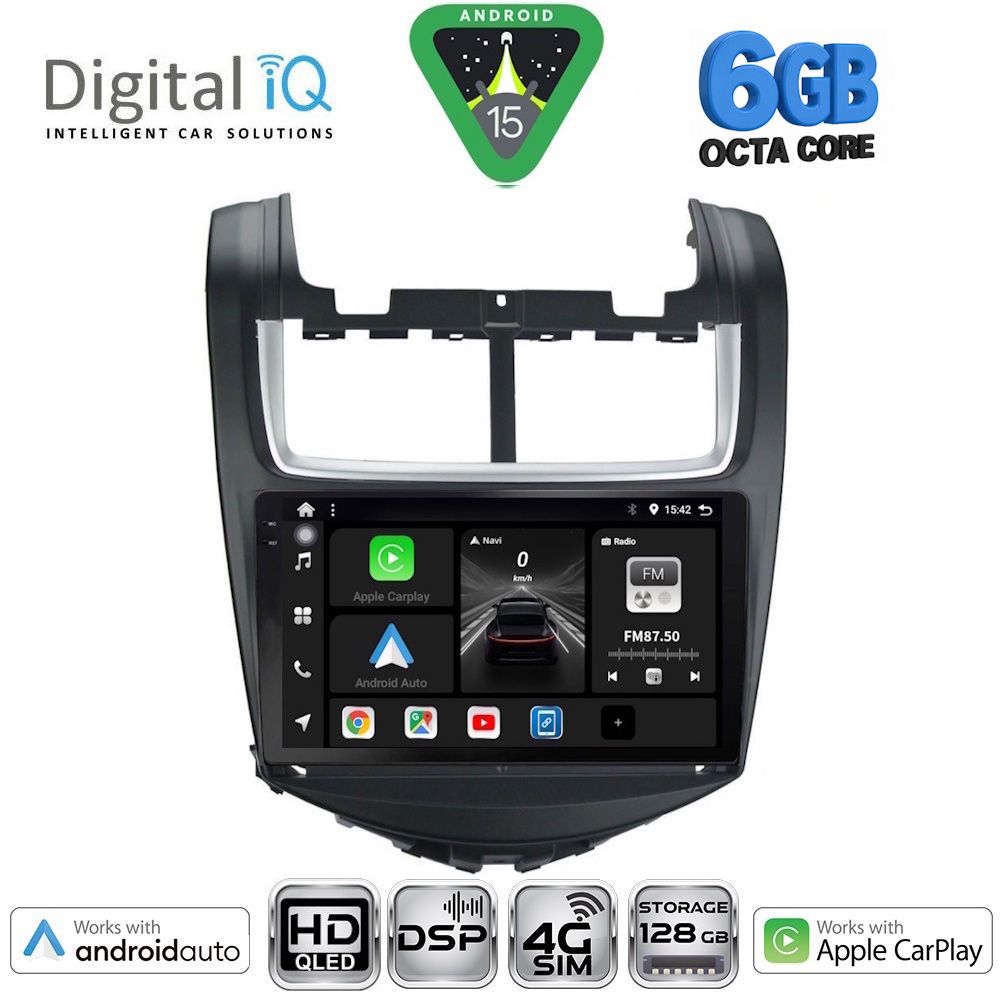 BXF17075-15 DIGITAL IQ BXF 17074B_CPAA (9inc) MULTIMEDIA TABLET for CHEVROLET AVEO mod. 2014-2017 - Image 1