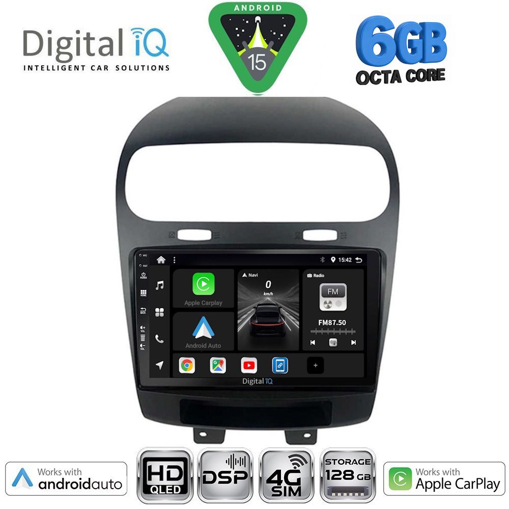 BXF17144-15 DIGITAL IQ BXF 17144_CPAA (9inc) MULTIMEDIA TABLET for FIAT FREEMONT mod. 2008-2020 - Image 1